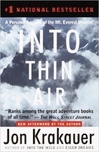 BOOK COVER - Into Thin Air by Jon Krakauer